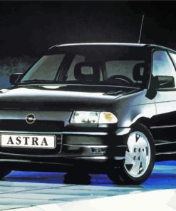 Black Astra Gsi paint by number