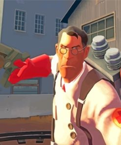 Cool Team Fortress paint by number