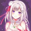 Emilia Re Zero Character paint by number