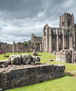 Fountains Abbey Monastery England paint by number