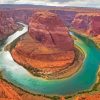 Horseshoe Bend Grand Canyon National Park paint by number