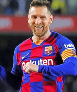 Messi Barcelona Paint by number