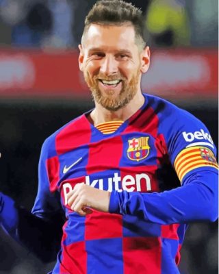 Messi Barcelona Paint by number