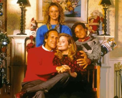 National Lampoons Christmas Vacation Family Characters paint by number