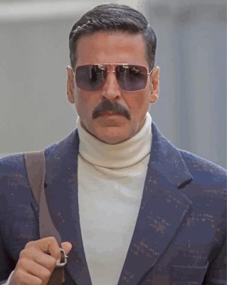 The Actor Akshay Kumar Paint by number