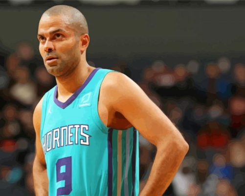 The Basketballer Tony Parker paint by number