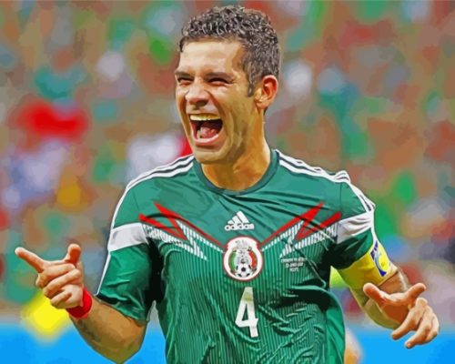 The Football Player Rafael Marquez paint by number