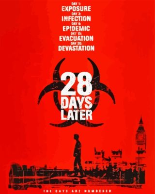 28 Days Later Poster paint by number