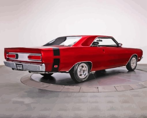 69 Dodge Dart Vintage Car paint by number