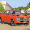 70 Super Bee In Hemi Orange paint by number