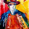 Abstract Accordion Player paint by number