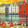 Alesund At Sunset paint by number