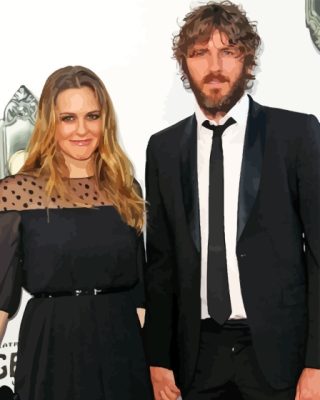 Alicia Silverstone And Christopher Jarecki paint by number