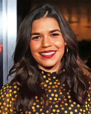 America Ferrera Paint by number