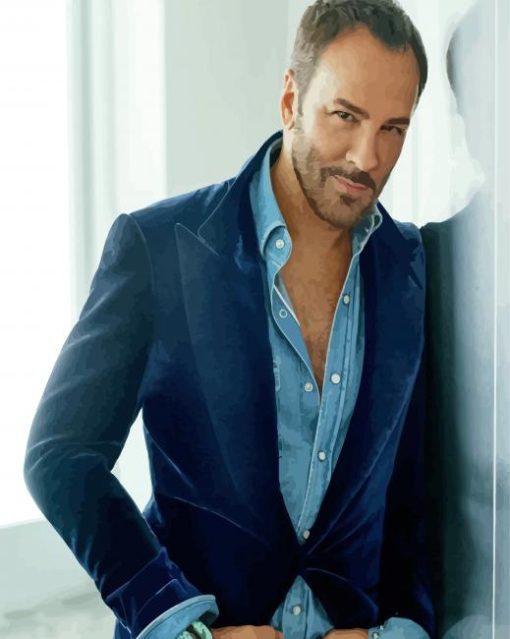 American Fashion Designer Tom Ford paint by number