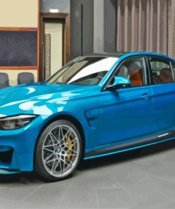 BMW Blue Metallic Car paint by number