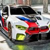 BMW Race Car paint by number