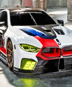 BMW Race Car paint by number