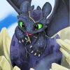 Baby Toothless Paint by number