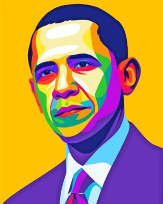 Barack Obama Pop Art Paint by number