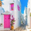 Beautiful Houses In Paros Island paint by number