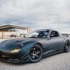 Black Matt Mazda Rx7 paint by number