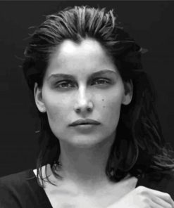 Black And White Laetitia Casta paint by number