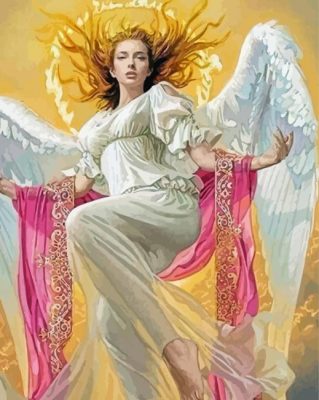 Blonde Angel paint by number