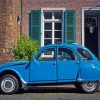 Blue Citroen 2cv Car paint by number