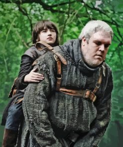 Bran Stark And Hodor paint by number