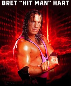 Bret Hitman Hart paint by number