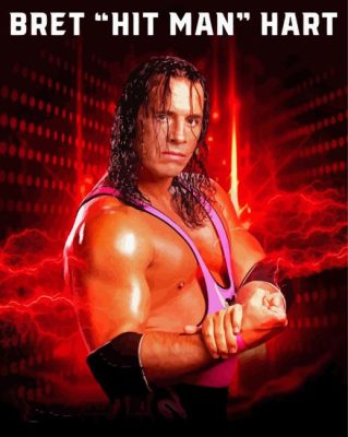 Bret Hitman Hart paint by number