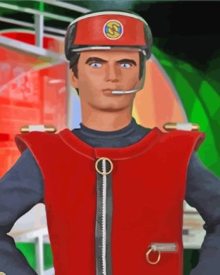 Captain Scarlet paint by number