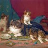 Cats On Persian Rug paint by number