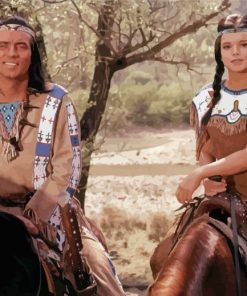 Characters From Winnetou Movie paint by number