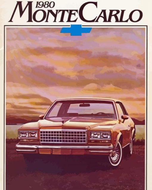 Chevrolet Monte Carlo Poster paint by number