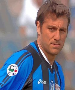 Christian Vieri Italian Footballer paint by number