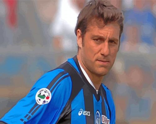 Christian Vieri Italian Footballer paint by number