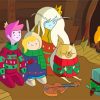 Christmas Fionna And Cake paint by number