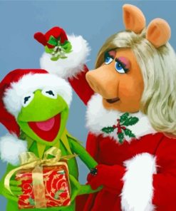 Christmas Muppets paint by number