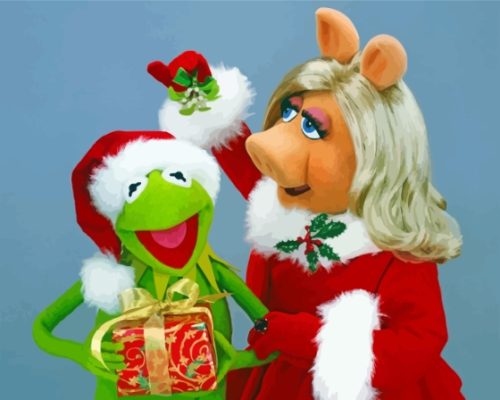 Christmas Muppets paint by number