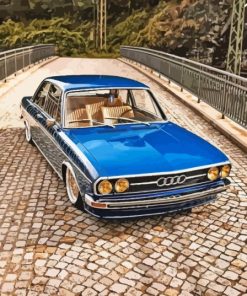 Classic Blue Audi 80 paint by number