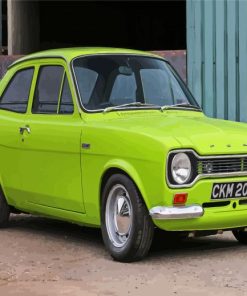 Classic Green Ford RS Car paint by number