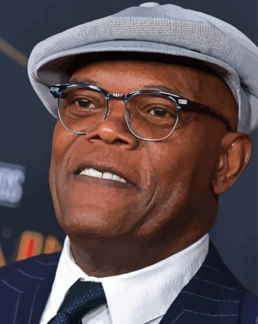 Classy Samuel L Jackson paint by number