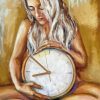 Clock Woman Art paint by number