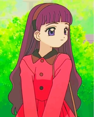 Cute Tomoyo Daidouji paint by number