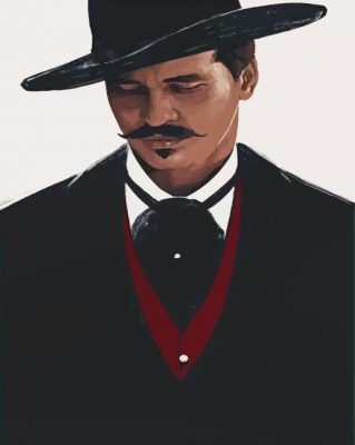 Doc Holliday paint by number