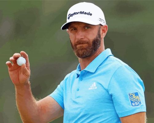 Dustin Johnson paint by number