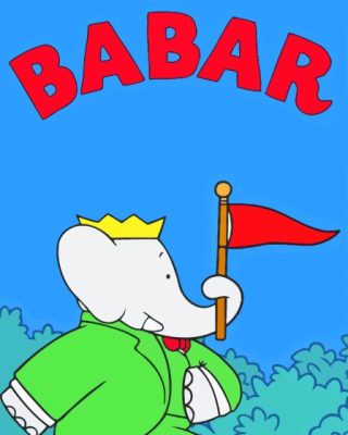 Elephant Babar Paint by number