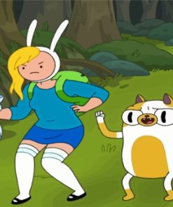 Fionna And Cake Adventure Time paint by number